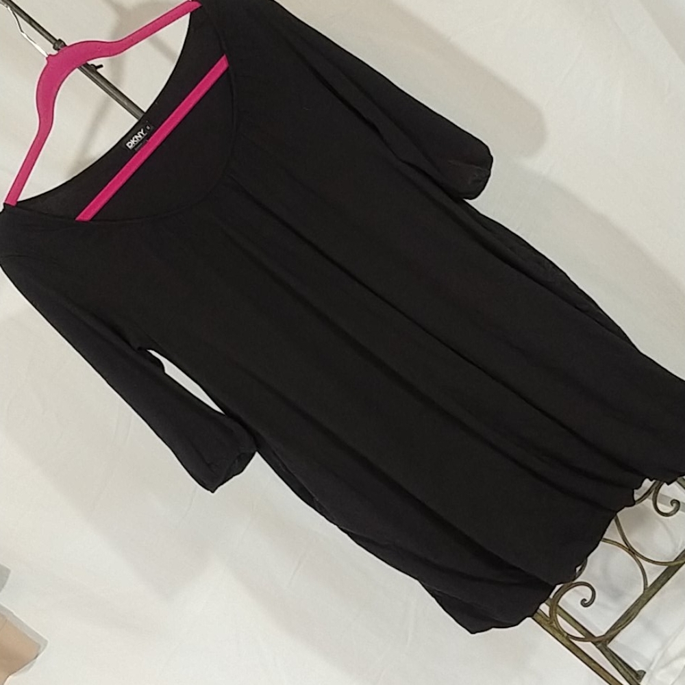 DKNY knit bubble hem dress